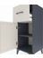 Hyperion Komodin Tek Raflı Tek Çekmeceli Tek Kapaklı 44X44X106 Antrasit-Aytaşı 5