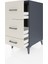 Kronos Komodin 3 Çekmeceli 44X59X96 Antrasit-Aytaşı 4