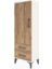 Arges Dolap Tek Raflı 2 Çekmeceli Tek Askılı 44X30X134 Aytaşı-Çam 3