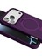 CPT16 Apple iPhone 17 Pro Max Regal Magsafe Standlı Kapak - Derin Mor 5