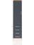 Hyperion Dolap 4 Raflı 4 Çekmeceli Tek Kapaklı 44X44X195 Çam-Antrasit 1