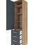 Hyperion Dolap 4 Raflı 4 Çekmeceli Tek Kapaklı 44X44X195 Çam-Antrasit 5