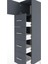 Hyperion Dolap Tek Raflı 4 Çekmeceli Tek Kapaklı 44X44X182 Antrasit-Antrasit 5