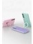 CPT16 Samsung Galaxy A35 5g Regal Magsafe Standlı Kapak - Lila 5