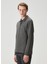 Comfort Fit Antrasit Polo Yaka Sweatshirt 4