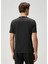 Siyah Ipek Karışımlı T-Shirt 5
