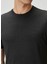 Siyah Ipek Karışımlı T-Shirt 6
