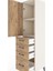 Hyperion Dolap 2 Raflı 4 Çekmeceli Tek Kapaklı 44X44X182 Aytaşı-Çam 5