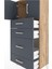 Hyperion Dolap Tek Raflı 4 Çekmeceli 2 Kapaklı 60X44X134 Çam-Antrasit 5