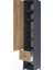 Hyperion Dolap 5 Raflı Tek Çekmeceli Tek Kapaklı 44X44X243 Antrasit-Çam 5