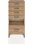 Hyperion Dolap Tek Raflı 5 Çekmeceli 60X44X134 Çam-Çam 1