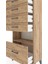 Hyperion Dolap Tek Raflı 5 Çekmeceli 60X44X134 Çam-Çam 5