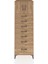 Kronos Dolap Tek Raflı 7 Çekmeceli 2 Kapaklı 60X59X182 Çam-Çam 1