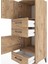 Hyperion Dolap 2 Raflı 3 Çekmeceli 2 Kapaklı 44X44X134 Çam-Çam 5