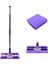 Sihirli Spin Mop Teleskopik Çok Amaçlı Mop +1 Bez Hediyeli - Mor (4172) 1