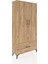 Arges Dolap 4 Raflı Tek Çekmeceli 2 Kapaklı 88X30X182 Çam-Çam 2