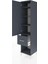 Hyperion Dolap 4 Raflı Tek Çekmeceli Tek Kapaklı 44X44X195 Antrasit-Antrasit 4