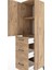 Hyperion Dolap 2 Raflı 3 Çekmeceli Tek Kapaklı 44X44X182 Çam-Çam 5
