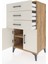 Hyperion Komodin Tek Raflı 3 Çekmeceli 2 Kapaklı 60X44X106 Çam-Aytaşı 4