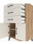 Hyperion Komodin Tek Raflı 3 Çekmeceli 2 Kapaklı 60X44X106 Çam-Aytaşı 5