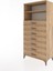 Hyperion Dolap 2 Raflı 7 Çekmeceli 88X44X182 Çam-Çam 3