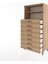 Hyperion Dolap 2 Raflı 7 Çekmeceli 88X44X182 Çam-Çam 4