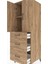 Kronos Dolap 2 Raflı 3 Çekmeceli 2 Kapaklı 60X59X182 Çam-Çam 5