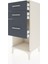 Hyperion Komodin 3 Çekmeceli 44X44X106 Aytaşı-Antrasit 4