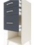 Hyperion Komodin 3 Çekmeceli 44X44X106 Aytaşı-Antrasit 5