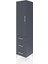 Hyperion Dolap 2 Raflı 3 Çekmeceli Tek Askılı 44X44X195 Antrasit-Antrasit 3