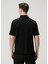 Siyah Polo Yaka Logo Detaylı T-Shirt 4