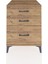 Kronos Komodin 3 Çekmeceli 60X59X80 Çam-Çam 1