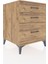 Kronos Komodin 3 Çekmeceli 60X59X80 Çam-Çam 2