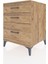 Kronos Komodin 3 Çekmeceli 60X59X80 Çam-Çam 3