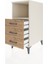 Kronos Komodin Tek Raflı 3 Çekmeceli 44X59X96 Aytaşı-Çam 4