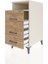 Kronos Komodin Tek Raflı 3 Çekmeceli 44X59X96 Aytaşı-Çam 4