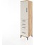 Hyperion Dolap 2 Raflı 4 Çekmeceli Tek Kapaklı 44X44X182 Çam-Aytaşı 3