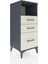 Hyperion Komodin Tek Raflı 3 Çekmeceli 44X44X106 Antrasit-Aytaşı 2