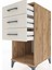 Kronos Komodin 3 Çekmeceli 44X59X96 Çam-Aytaşı 5