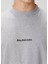 Gri Logo Nakışlı T-Shirt 5