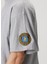 Gri Logo Nakışlı T-Shirt 6