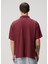 Bordo Polo Yaka Logo Nakışlı T-Shirt 4