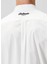 Beyaz Logo Nakışlı Gömlek 6