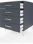 Kronos Komodin 4 Çekmeceli 60X59X80 Antrasit-Antrasit 4