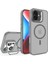 CPT16 iPhone 16 Plus Flet Lens Magsafe Kapak - Gri 1