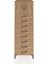 Kronos Dolap Tek Raflı 8 Çekmeceli 2 Kapaklı 60X59X182 Çam-Çam 1