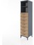 Hyperion Dolap 2 Raflı 7 Çekmeceli 44X44X182 Antrasit-Çam 3