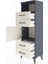 Arges Dolap 2 Raflı 4 Çekmeceli Tek Kapaklı 44X30X134 Antrasit-Aytaşı 4