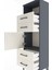 Arges Dolap 2 Raflı 4 Çekmeceli Tek Kapaklı 44X30X134 Antrasit-Aytaşı 5