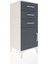 Hyperion Komodin Tek Raflı 3 Çekmeceli Tek Kapaklı 44X44X106 Aytaşı-Antrasit 2